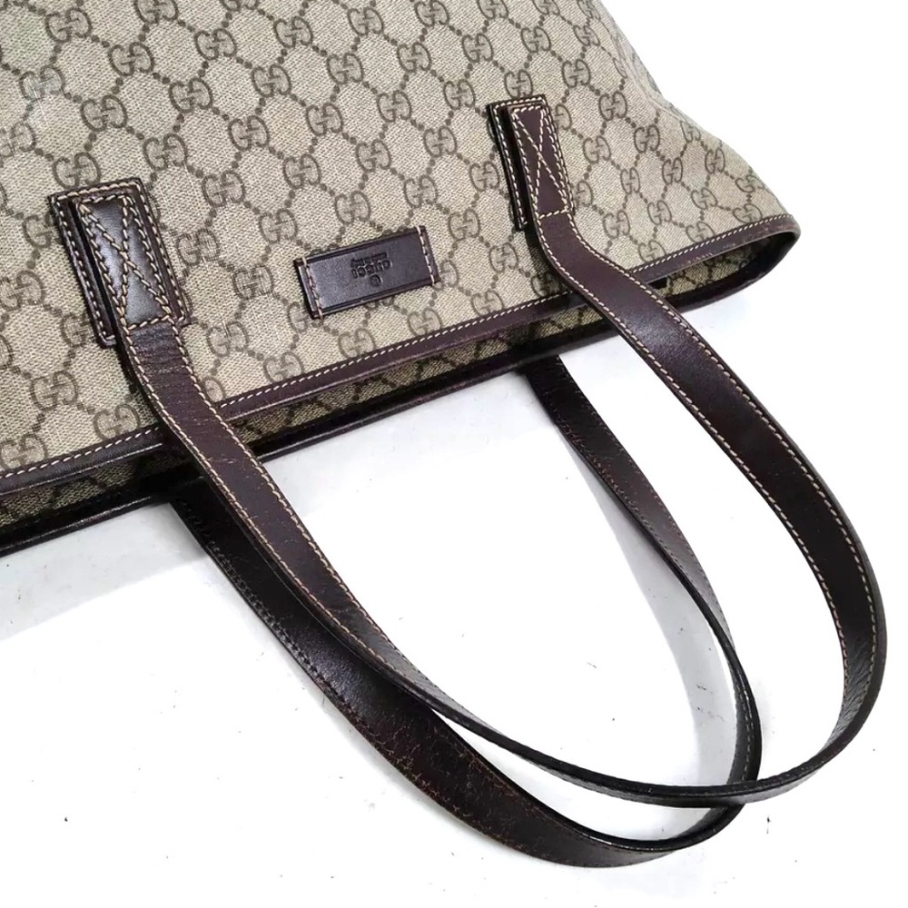 🏆💎💯 GUCCI Tote Bag Brown PVC Bag - Picture 3 of 8